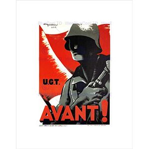 Wee Blue Coo WAR SPANISH CIVIL MILITIA FORWARD SPAIN VINTAGE BLACK FRAMED ART PRINT B12X212 Wee Blue Coo WAR SPANISH CIVIL MILITIA FORWARD SPAIN VINTAGE BLACK FRAMED ART PRINT B12X212