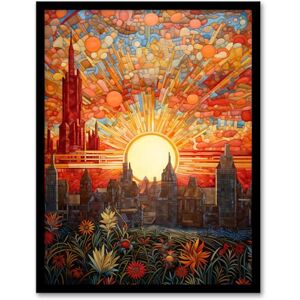 Artery8 Seville Spain Magnificent Sunrise Over Cathedral Abstract Cityscape Flowers Artwork Painting Artwork Framed Wall Art Print A4 Artery8 Seville Spain Magnificent Sunrise Over Cathedral Abstract Cityscape Flowers Artwork Painting Artwork Framed Wall Art Print A4