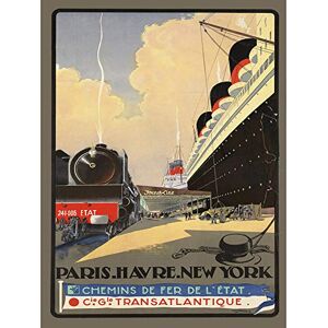 Wee Blue Coo Travel Transport Ship Liner Ocean Rail Train Engine France Large Art Print Poster Wall Decor 18x24 inch Wee Blue Coo Travel Transport Ship Liner Ocean Rail Train Engine France Large Art Print Poster Wall Decor 18x24 inch