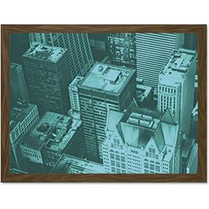 Fine Art Prints Kudinov Aerial View Chicago City Green Large Framed Art Print Poster Wall Decor 18x24 inch Fine Art Prints Kudinov Aerial View Chicago City Green Large Framed Art Print Poster Wall Decor 18x24 inch