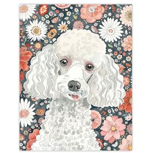 Artery8 Quirky Poodle Dog Lover Floral Pet Portrait Living Room Large Wall Art Poster Print Thick Paper 18X24 Inch Artery8 Quirky Poodle Dog Lover Floral Pet Portrait Living Room Large Wall Art Poster Print Thick Paper 18X24 Inch