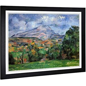 Big Box Art Framed Print of Paul Cezanne Montagne Sainte Victoire (2) Design Wall Art Picture Home Decor for Kitchen, Living Room, Bedroom, Hallway, Black, A2 / 24.5x18 Inch / 62x45cm Big Box Art Framed Print of Paul Cezanne Montagne Sainte Victoire (2) Design Wall Art Picture Home Decor for Kitchen, Living Room, Bedroom, Hallway, Black, A2 / 24.5x18 Inch / 62x45cm
