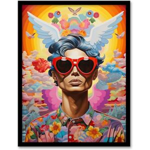 Artery8 Multicoloured Magnificent Maximalist Modern Day Greek God Hermes Art Print Framed Poster Wall Decor 12x16 inch Artery8 Multicoloured Magnificent Maximalist Modern Day Greek God Hermes Art Print Framed Poster Wall Decor 12x16 inch
