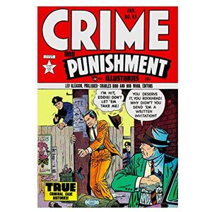 Wee Blue Coo Comic Crime Punishment True Crime Cop Gun Wall Art Print Wee Blue Coo Comic Crime Punishment True Crime Cop Gun Wall Art Print