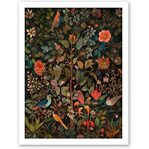 Artery8 Birds on Blooming Trees in Spring Modern Folk Art Artwork Framed Wall Art Print 18X24 Inch Artery8 Birds on Blooming Trees in Spring Modern Folk Art Artwork Framed Wall Art Print 18X24 Inch