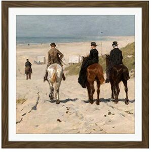Artery8 Anton Mauve Morning Ride Along Beach Horse Painting Square Wooden Framed Wall Art Print Picture 16X16 Inch Artery8 Anton Mauve Morning Ride Along Beach Horse Painting Square Wooden Framed Wall Art Print Picture 16X16 Inch