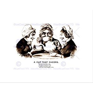Wee Blue Coo Advert Vintage Food Drink Tea Cup Cheers Picture Wall Art Print Wee Blue Coo Advert Vintage Food Drink Tea Cup Cheers Picture Wall Art Print