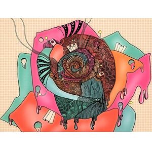 Artery8 Abstract Pattern Rose Flower Melting Painting Art Print Canvas Premium Wall Decor Poster Mural Artery8 Abstract Pattern Rose Flower Melting Painting Art Print Canvas Premium Wall Decor Poster Mural