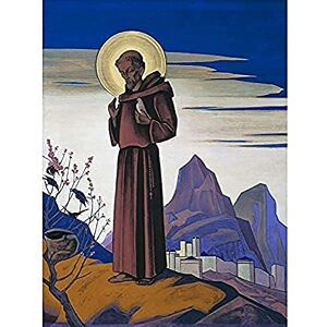 Fine Art Prints Roerich Saint Francis Modernist Painting Unframed Wall Art Print Poster Home Decor Premium Fine Art Prints Roerich Saint Francis Modernist Painting Unframed Wall Art Print Poster Home Decor Premium