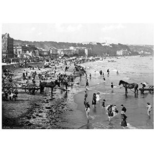 Wee Blue Coo Vintage Photo Isle Man Douglas Beach Wall Art Print Wee Blue Coo Vintage Photo Isle Man Douglas Beach Wall Art Print