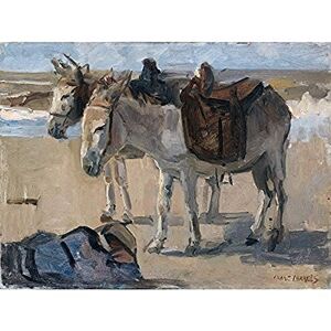 Artery8 Isaac Israels Two Donkeys On Beach Landscape Unframed Wall Art Print Poster Home Decor Premium Artery8 Isaac Israels Two Donkeys On Beach Landscape Unframed Wall Art Print Poster Home Decor Premium