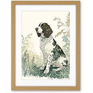 Artery8 English Springer Spaniel Dog in Field Modern Pastel Watercolour Illustration Artwork Framed Wall Art Print 18X24 Inch Artery8 English Springer Spaniel Dog in Field Modern Pastel Watercolour Illustration Artwork Framed Wall Art Print 18X24 Inch