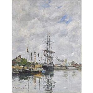 Artery8 Eugene Boudin Le Havre Sailboats In The Port 1883 Painting Large Wall Art Poster Print Thick Paper 18X24 Inch Artery8 Eugene Boudin Le Havre Sailboats In The Port 1883 Painting Large Wall Art Poster Print Thick Paper 18X24 Inch