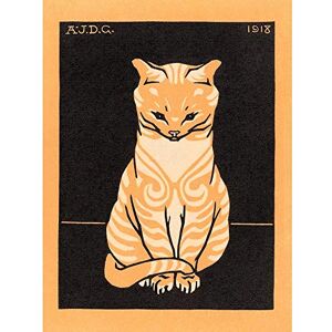 Wee Blue Coo Sitting Tabby Cat Julie De Graag Art Print Poster Wall Decor 12X16 Inch Wee Blue Coo Sitting Tabby Cat Julie De Graag Art Print Poster Wall Decor 12X16 Inch