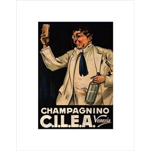 Wee Blue Coo VENICE CHAMPAGNE ALCOHOL DRINK ITALY VINTAGE RETRO ADVERT FRAMED PRINT B12X595 Wee Blue Coo VENICE CHAMPAGNE ALCOHOL DRINK ITALY VINTAGE RETRO ADVERT FRAMED PRINT B12X595