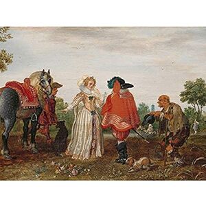 Artery8 Pietersz Van De Venne Spring The Meeting Painting Art Print Canvas Premium Wall Decor Poster Mural Artery8 Pietersz Van De Venne Spring The Meeting Painting Art Print Canvas Premium Wall Decor Poster Mural