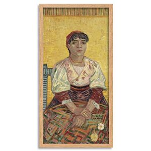 Fine Art Prints Vincent Van Gogh The Italian Woman Painting Long Framed Art Print Wall Poster 25x12 inch Fine Art Prints Vincent Van Gogh The Italian Woman Painting Long Framed Art Print Wall Poster 25x12 inch