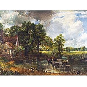 Fine Art Prints Constable The Hay Wain Landscape Painting Art Print Canvas Premium Wall Decor Poster Mural,multicoloured,16 x 12 inches Fine Art Prints Constable The Hay Wain Landscape Painting Art Print Canvas Premium Wall Decor Poster Mural,multicoloured,16 x 12 inches