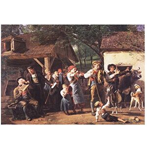 Wee Blue Coo Painting Exterior Study Waldmuller Distraint Seizure Wall Art Print Wee Blue Coo Painting Exterior Study Waldmuller Distraint Seizure Wall Art Print