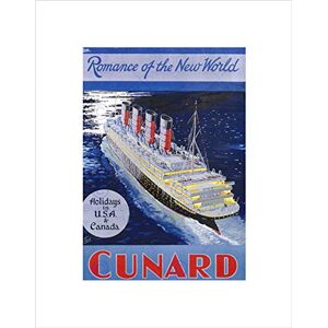 Wee Blue Coo Travel Night Boat Sail Ship Ocean Liner Sea New World Wall Art Print Wee Blue Coo Travel Night Boat Sail Ship Ocean Liner Sea New World Wall Art Print