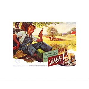 Wee Blue Coo Advert Drink Alcohol Beer Lager Ale Farmer USA Wall Art Print Wee Blue Coo Advert Drink Alcohol Beer Lager Ale Farmer USA Wall Art Print