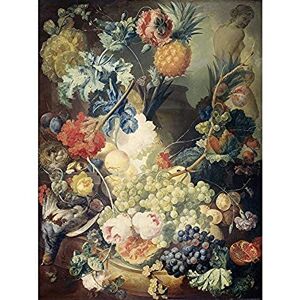 Artery8 Van Os Still Life Flowers Fruits Birds Painting Unframed Wall Art Print Poster Home Decor Premium Artery8 Van Os Still Life Flowers Fruits Birds Painting Unframed Wall Art Print Poster Home Decor Premium