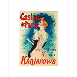 Wee Blue Coo Ad Theatre Stage Singer Kanjarowa Cabaret Casino Paris Wall Art Print Wee Blue Coo Ad Theatre Stage Singer Kanjarowa Cabaret Casino Paris Wall Art Print