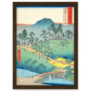 Artery8 Ueno Iga Province Utagawa Hiroshige Japanese Woodblock Artwork Framed Wall Art Print A4 Artery8 Ueno Iga Province Utagawa Hiroshige Japanese Woodblock Artwork Framed Wall Art Print A4