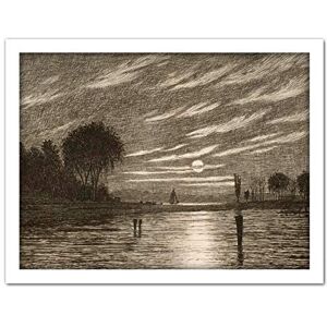 Artery8 Farrer Little Hell Gate Harlem New York Etching Artwork Framed Wall Art Print 18X24 Inch Artery8 Farrer Little Hell Gate Harlem New York Etching Artwork Framed Wall Art Print 18X24 Inch