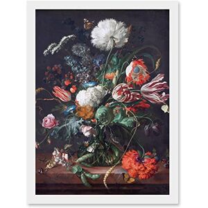 Artery8 Jan Davidsz De Heem Vase Of Flowers Floral Artwork Framed Wall Art Print A4 Artery8 Jan Davidsz De Heem Vase Of Flowers Floral Artwork Framed Wall Art Print A4