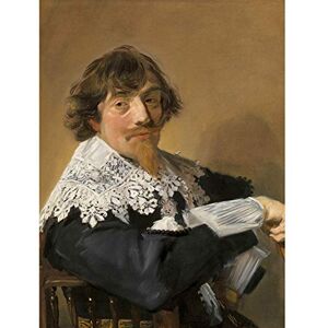 Artery8 Frans Hals Portrait Of A Man Painting Large Wall Art Poster Print Thick Paper 18X24 Inch Artery8 Frans Hals Portrait Of A Man Painting Large Wall Art Poster Print Thick Paper 18X24 Inch
