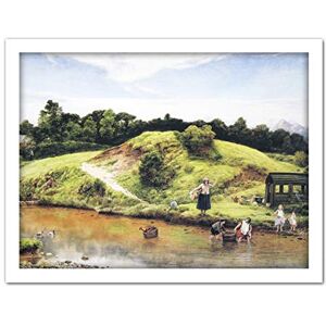 Fine Art Prints Dyce Scene In Arran Riverside Scotland Painting Large Framed Art Print Poster Wall Decor 18x24 in Fine Art Prints Dyce Scene In Arran Riverside Scotland Painting Large Framed Art Print Poster Wall Decor 18x24 in