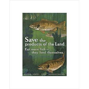 Wee Blue Coo WAR WWII EAT FISH SAVE PRODUCE LAND FOOD EFFORT FRAMED ART PRINT B12X12319 Wee Blue Coo WAR WWII EAT FISH SAVE PRODUCE LAND FOOD EFFORT FRAMED ART PRINT B12X12319