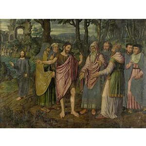 Artery8 Coninxloo Scenes Life St John The Baptist Painting Extra Large XL Wall Art Poster Print Artery8 Coninxloo Scenes Life St John The Baptist Painting Extra Large XL Wall Art Poster Print