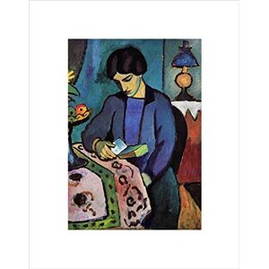 Wee Blue Coo Macke Wife Of Artist Old Master Picture Wall Art Print Wee Blue Coo Macke Wife Of Artist Old Master Picture Wall Art Print