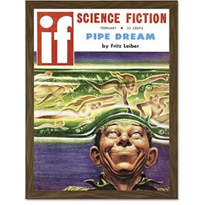 Wee Blue Coo Magazine Cover Science Fiction Pipe Dream Book If Art Large Framed Art Print Poster Wall Decor 18x24 inch Wee Blue Coo Magazine Cover Science Fiction Pipe Dream Book If Art Large Framed Art Print Poster Wall Decor 18x24 inch
