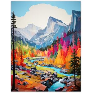 Artery8 Colourful Yosemite National Park Forest Landscape Large Wall Art Poster Print Thick Paper 18X24 Inch Artery8 Colourful Yosemite National Park Forest Landscape Large Wall Art Poster Print Thick Paper 18X24 Inch