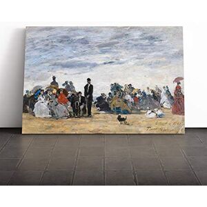 Big Box Art Canvas Print Wall Art Eugene Boudin Beach of Trouville Mounted and Stretched Box Frame Picture Home Decor for Kitchen, Living Room, Bedroom, Hallway, Multi-Colour, 20x14 Inch Big Box Art Canvas Print Wall Art Eugene Boudin Beach of Trouville Mounted and Stretched Box Frame Picture Home Decor for Kitchen, Living Room, Bedroom, Hallway, Multi-Colour, 20x14 Inch