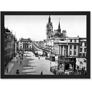 Wee Blue Coo Aberdeen Castle Street Scotland Vintage Photo Black White Artwork Framed Wall Art Print A4 Wee Blue Coo Aberdeen Castle Street Scotland Vintage Photo Black White Artwork Framed Wall Art Print A4
