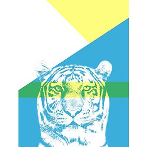 Wee Blue Coo Bold Animals Blue Tiger Unframed Wall Art Print Poster Home Decor Premium Wee Blue Coo Bold Animals Blue Tiger Unframed Wall Art Print Poster Home Decor Premium