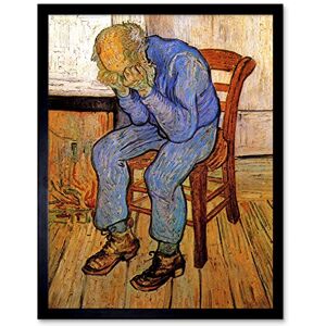 Wee Blue Coo Van Gogh Old Man Sorrow Threshold Eternity 1890 Art Print Framed Poster Wall Decor 12x16 inch Wee Blue Coo Van Gogh Old Man Sorrow Threshold Eternity 1890 Art Print Framed Poster Wall Decor 12x16 inch