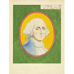 Fine Art Prints Facchina George Washington Mosaik-Portrait-Malerei, großer Druck, Poster, Wandkunst, Dekor-Bild Fine Art Prints Facchina George Washington Mosaik-Portrait-Malerei, großer Druck, Poster, Wandkunst, Dekor-Bild