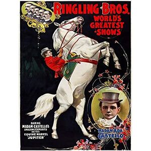 Wee Blue Coo Vintage Advert Circus Ringling Bros Castello Jupiter Poster Art Print Bb12722A Wee Blue Coo Vintage Advert Circus Ringling Bros Castello Jupiter Poster Art Print Bb12722A