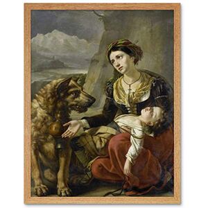 Artery8 Picque Saint Bernard Aid Woman Sick Child Painting Art Print Framed Poster Wall Decor 12x16 inch Artery8 Picque Saint Bernard Aid Woman Sick Child Painting Art Print Framed Poster Wall Decor 12x16 inch