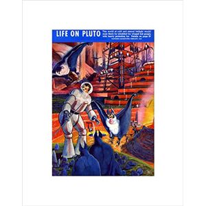Wee Blue Coo Mag Vintage Life On Pluto Aliens Sci Fi Adventures 1940 Art Wall Art Print Wee Blue Coo Mag Vintage Life On Pluto Aliens Sci Fi Adventures 1940 Art Wall Art Print