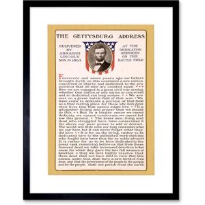 Wee Blue Coo War American Civil Lincoln Gettysburg Address President Framed Wall Art Print Wee Blue Coo War American Civil Lincoln Gettysburg Address President Framed Wall Art Print