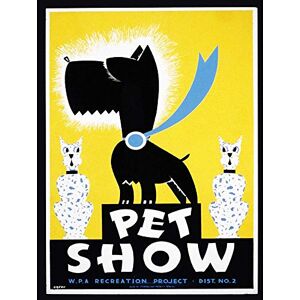 Wee Blue Coo Cultural Advert Pet Show Dog USA Rosette First Prize Vintage Art Print Poster Wall Decor 12X16 Inch Wee Blue Coo Cultural Advert Pet Show Dog USA Rosette First Prize Vintage Art Print Poster Wall Decor 12X16 Inch