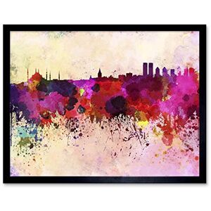 Wee Blue Coo Painting Illustration Cityscape Paint Splash Skyline Istanbul Art Print Framed Poster Wall Decor 12X16 Inch Wee Blue Coo Painting Illustration Cityscape Paint Splash Skyline Istanbul Art Print Framed Poster Wall Decor 12X16 Inch