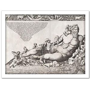 Fine Art Prints Beatrizet Nile River Allegorical Roman Engraving Artwork Framed Wall Art Print 18X24 Inch Fine Art Prints Beatrizet Nile River Allegorical Roman Engraving Artwork Framed Wall Art Print 18X24 Inch