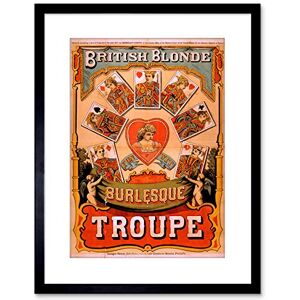 Wee Blue Coo 9x7 '' THEATRE BRITISH BLONDE BURLESQUE VINTAGE AD FRAMED ART PRINT F97X1172 Wee Blue Coo 9x7 '' THEATRE BRITISH BLONDE BURLESQUE VINTAGE AD FRAMED ART PRINT F97X1172